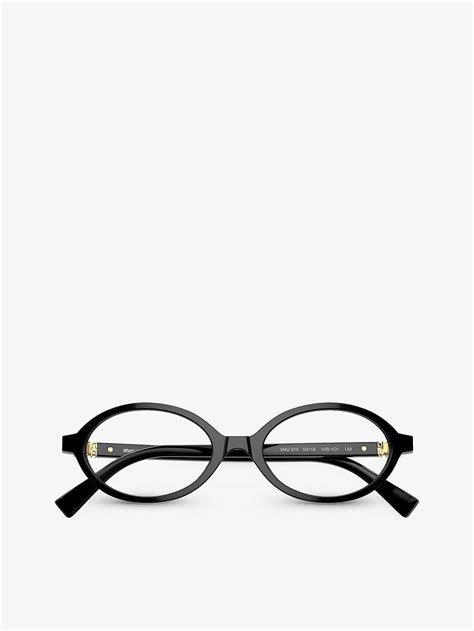 miu miu mu 01pv|Miu Miu™ MU 01XV Oval Eyeglasses .